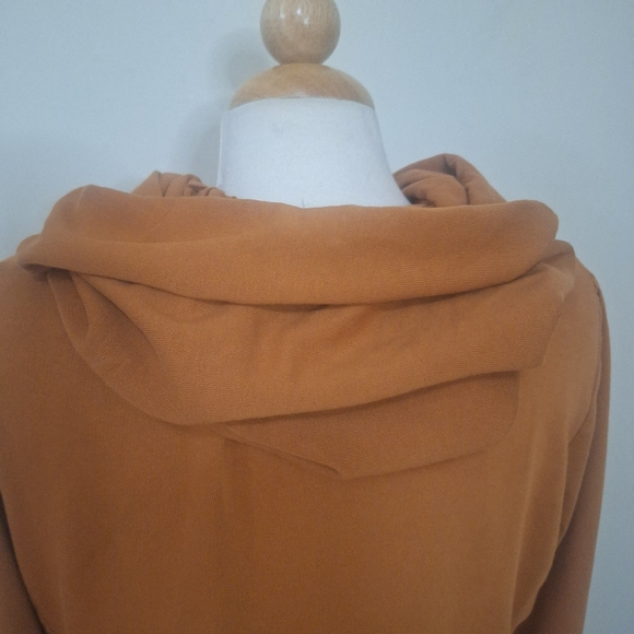 Color Me Cotton. Zip Front Long Hoodie Size M - Picture 9 of 12